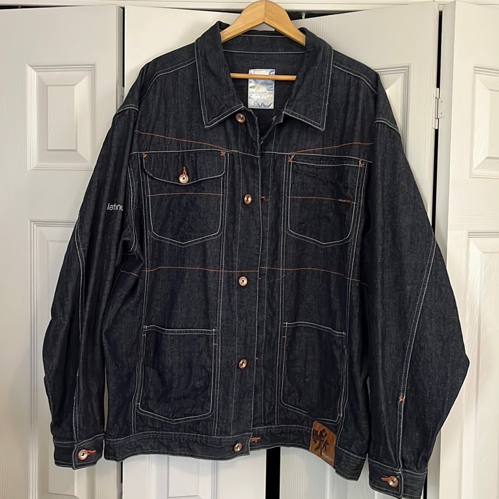 Vintage Platinum FUBU x Muhammad Ali Denim Jacket size 1X